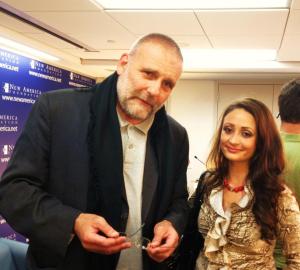 Father Paolo Dall'Oglio and Oula Abdulhamid 